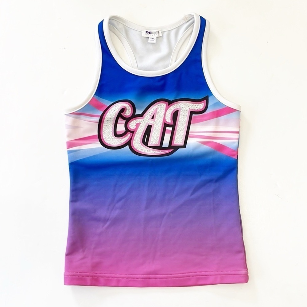 Rebel Athletic CAT cheerleading racerback tank top